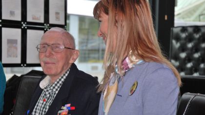 Louis Gihoul, the Belgian veteran who helped to liberate Pilsen celebrated 98th Birthday