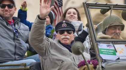 Louis Gihoul, the Belgian veteran who helped to liberate Pilsen celebrated 98th Birthday