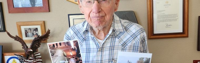 George Thompson oslavil 98. narozeniny