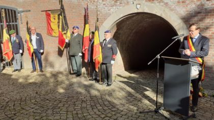 17e bataillon de fusiliers belges dedication ceremony Liege