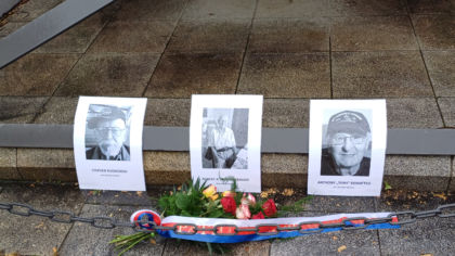 Pilsen paid honor to its liberators, heroes, WWII veterans and members of the 16th Armored Division Robert A. Muthersbaugh, Anthony DeMatteo and Stephen Rudowski who passed away recently