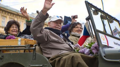 The US veteran, hero and liberator of the Southwestern Bohemia Richard Pieper celebrates his 97th Birthday